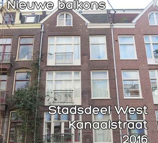 Kanaalstraat balkon - Omgevingsvergunning