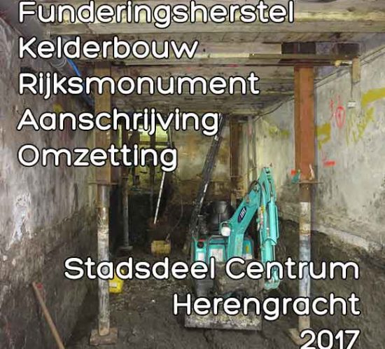 Herengracht kelderbouw - Omgevingsvergunning