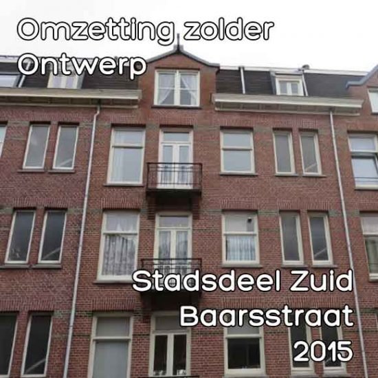 Baarsstraat 5 omzetting zolder