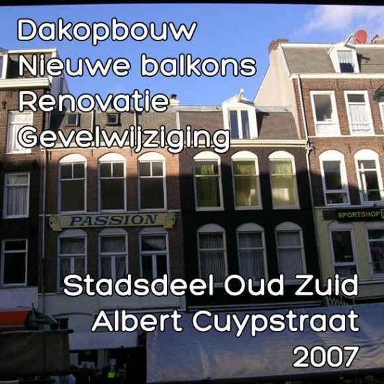 Cuypstraat 195-197, Albert Dakopbouw renovatie balkons