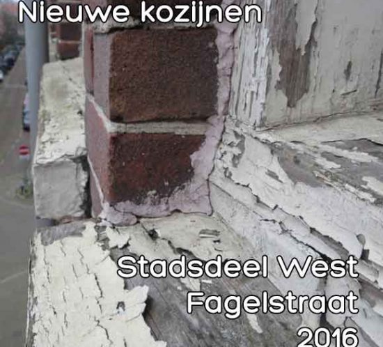 Fagelstraat omgevingsvergunning nieuwe kozijnen