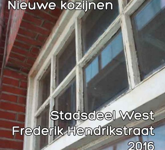 Frederik Hendrikstraat bouwvergunning nieuwe kozijnen