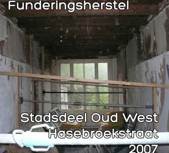 Hasebroekstraat omgevingsvergunning funderingsherstel