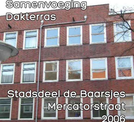 Mercatorstraat samenvoeginsvergunning dakterras