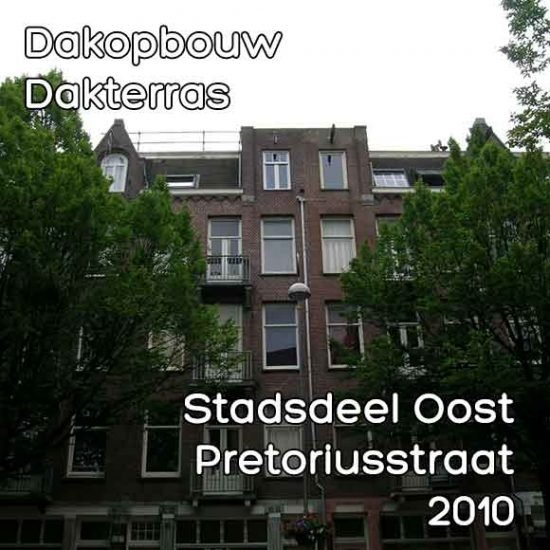 Pretoriusstraat bouwvergunning dakterras