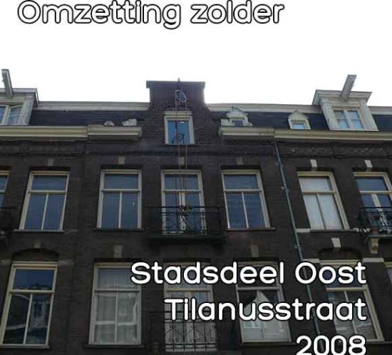 Tilanusstraat omgevingsvergunning omzetting zolder