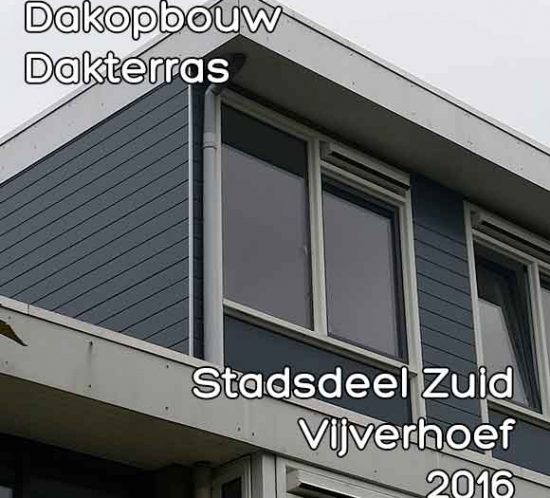 Vijverhoef omgevingsvergunning dakterras