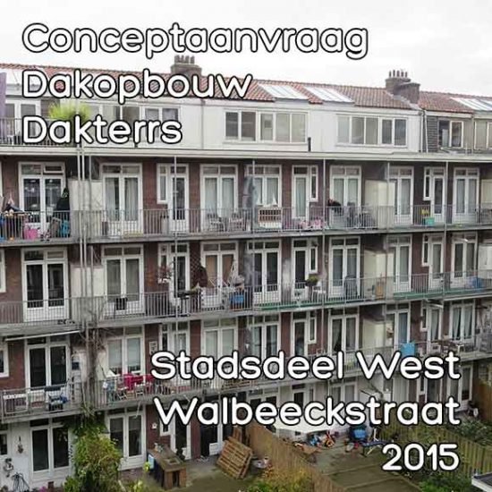 Walbeeckstraat conceptaanvraag dakopbouw