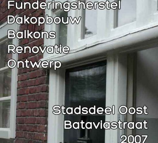 Bataviastraat 71 funderingsherstel