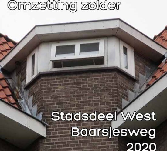 Vergunning omzetten zolderberging de Baarsjes