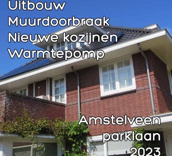 Parklaan Amstelveen uitbouw warmtepomp
